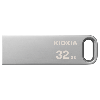 Kioxia TransMemory U366 32GB USB 3.2 Gen 1 Metal Type-A Flash Drive (Silver) | LU366S032GG4