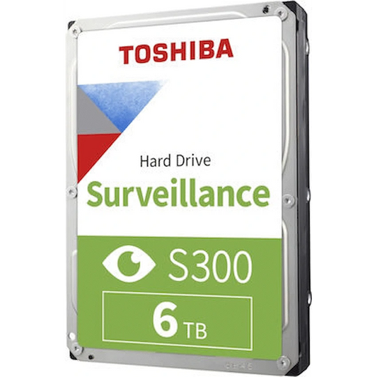 Toshiba S300 Pro/Series 6TB 7200rpm 256MB Cache SATA III 6.0GB/s Surveillance Hard Disk Drive (Bulk) | HDKPB06Z0A02S