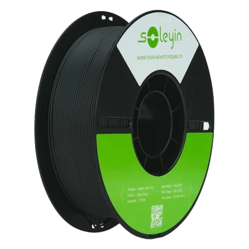 Creality 1.75mm Soleyin Ultra PLA Filament - Black 1Kg | 3301010608