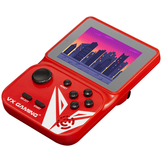 VX Gaming Nostalgia Series Handheld Retro Game Station with 4gb Micro SD - Red | VX-161-RD