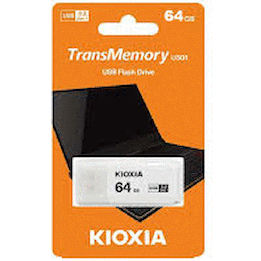 Kioxia TransMemory U301 64GB USB 3.2 Gen 1 Type-A Flash Drive (Light Blue) | LU301L064GG4