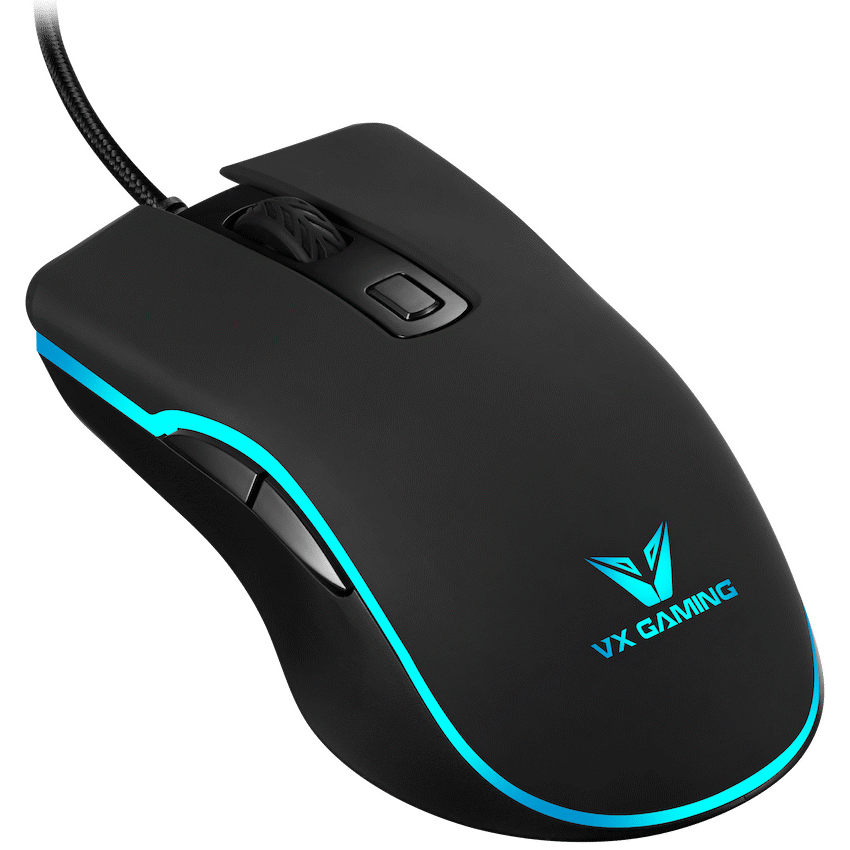 VX Gaming Hypnos Series Gaming Mouse with Rainbow Lighting | VX-210-BK