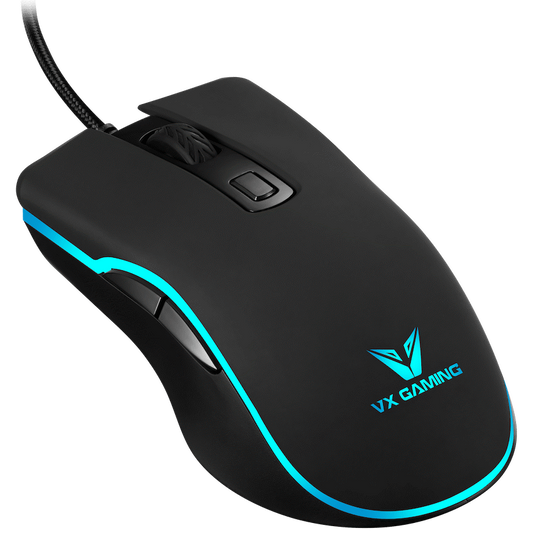 VX Gaming Hypnos Series Gaming Mouse with Rainbow Lighting | VX-210-BK