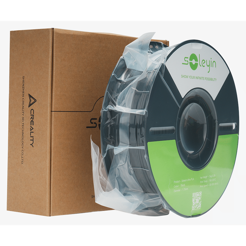 Creality 1.75mm Soleyin Ultra PLA Matte Filament - Black 1Kg | 3301010513