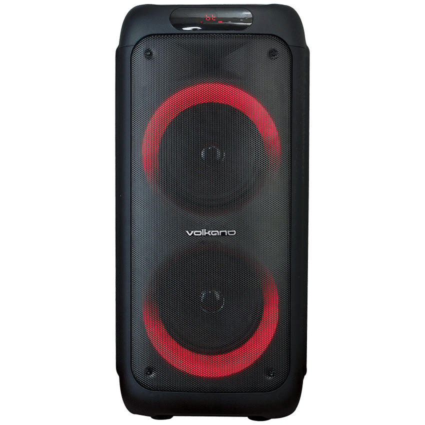 Volkano Helios Series Dual 8" Party Speaker with Microphone & Light Effects | VK-3900-D8