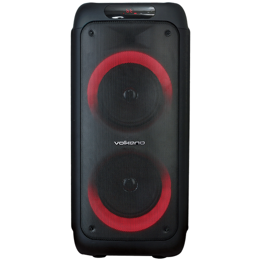 Volkano Helios Series Dual 8" Party Speaker with Microphone & Light Effects | VK-3900-D8