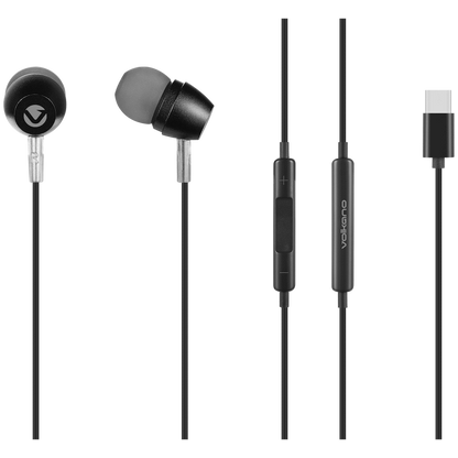 Volkano Prism 3 Series Type-C Earphone - Black | VK-1019-BK[V2]