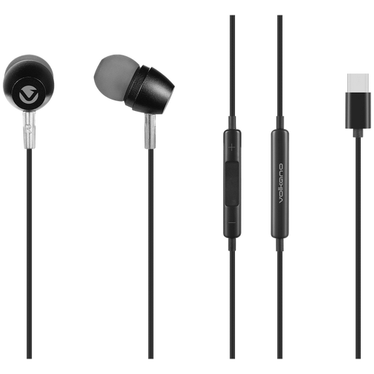 Volkano Prism 3 Series Type-C Earphone - Black | VK-1019-BK[V2]