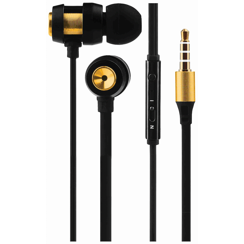 Volkano Alloy Series Metal Earphone - Gold | VK-1007-GD