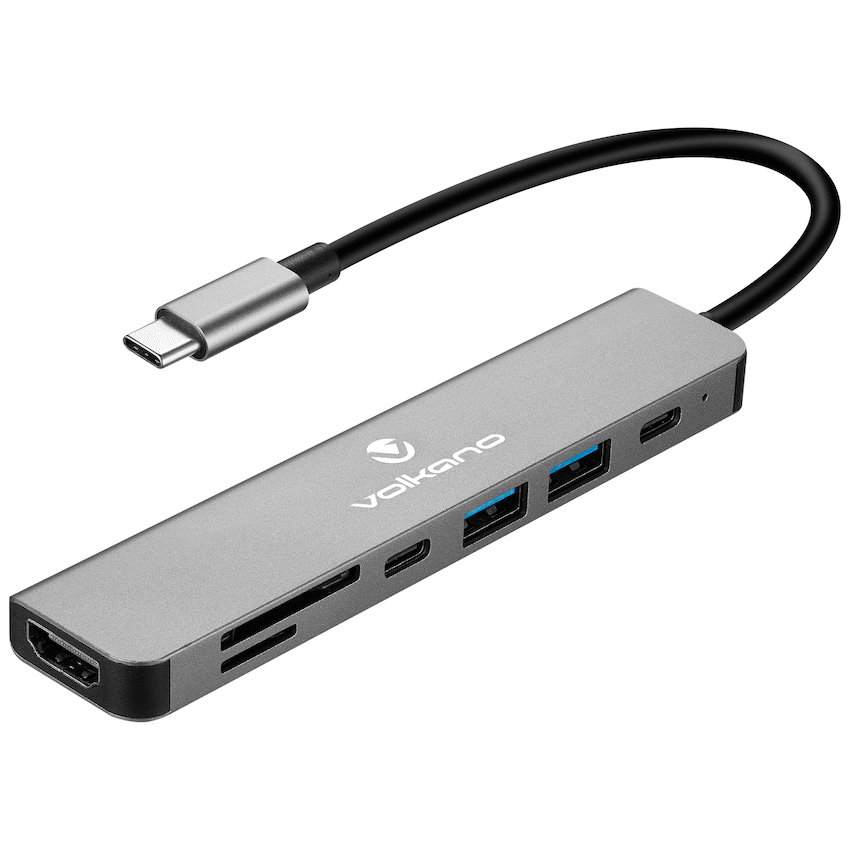 Volkano Expand Series 7-in-1 Type-C Hub | VK-20236-BK