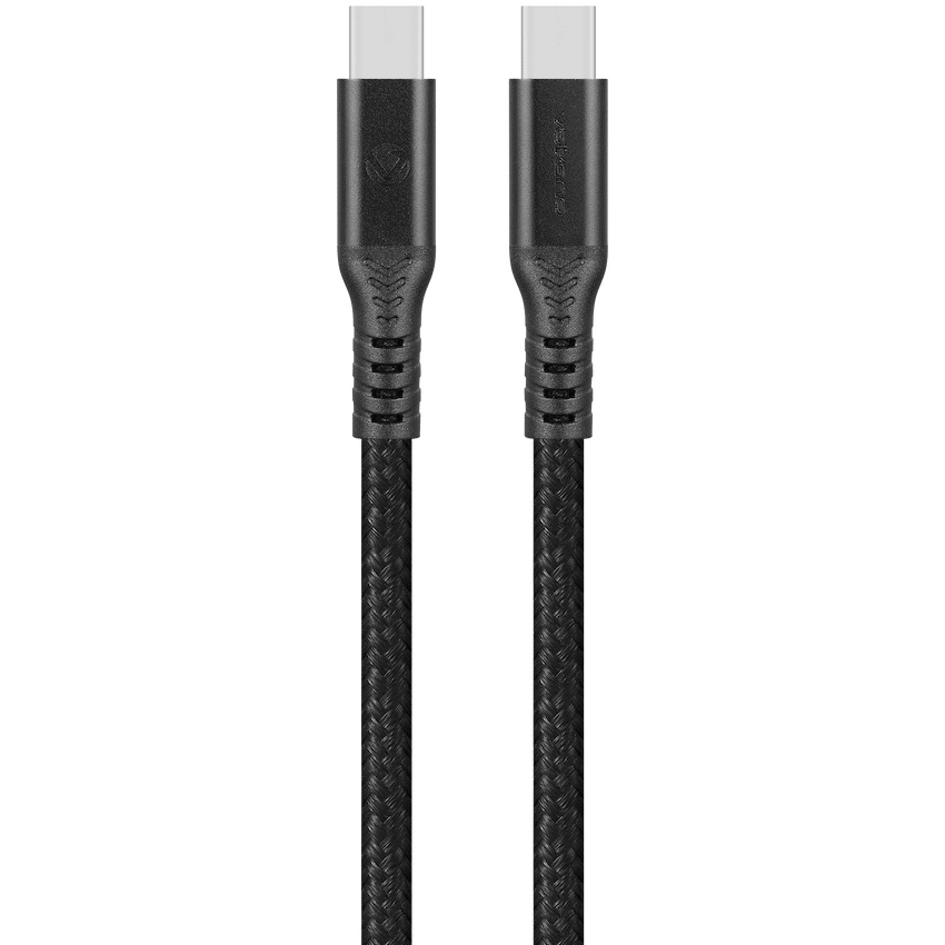Volkano Weave Series USB C to USB C 240W 20Gbps 2m-black | VK-30239-BK