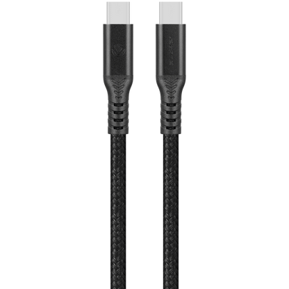 Volkano Weave Series USB C to USB C 240W 20Gbps 2m-black | VK-30239-BK