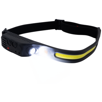 Rugged by Volkano 500lm COB Headlamp with Wave Sensor | VK-4105-BK