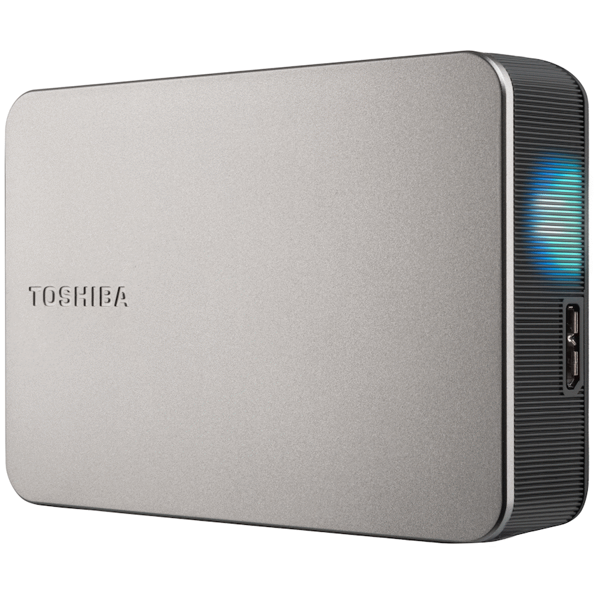 Toshiba Canvio Flex 4TB 2.5" Portable External Hard Drive USB-C / USB 3.2 Gen 1 (Warm Silver) | HDTX240ESCCA