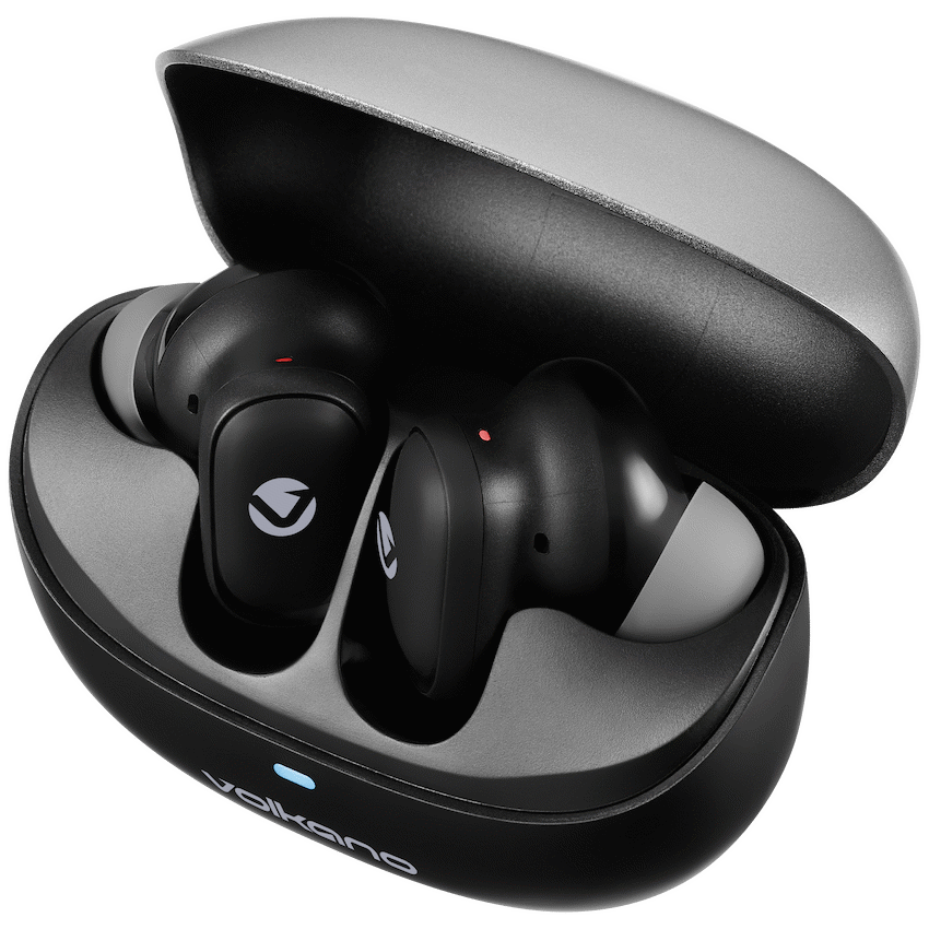 Volkano Sugar-Cube Active Noise Cancelling True Wireless Earphones - Black | VK-2222-BK
