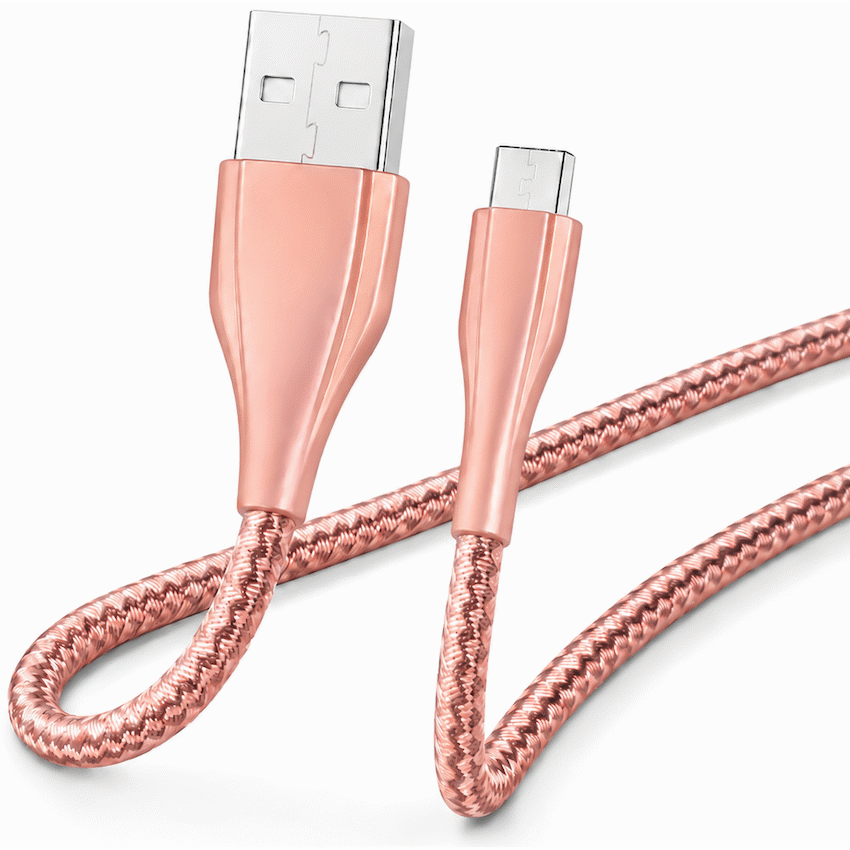 Volkano Fashion Series Micro USB Cable 1.8m - Rose Gold | VK-20060-RG