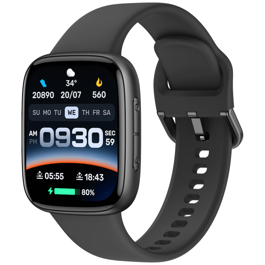 VolkanoX Solaris Series Fitness Smartwatch - Black | VKX-5024-BK