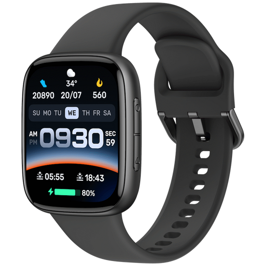 VolkanoX Solaris Series Fitness Smartwatch - Black | VKX-5024-BK