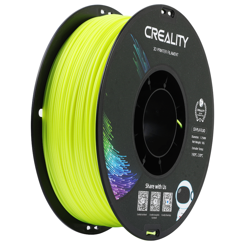 Creality 1.75mm PLA Filament - Fluorescent Yellow 1Kg | 3301140002