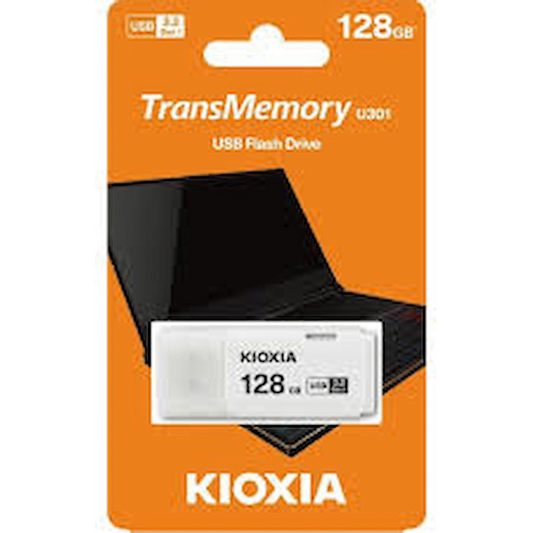 Kioxia TransMemory U301 128GB USB 3.2 Gen 1 Type-A Flash Drive (Light Blue) | LU301L128GG4