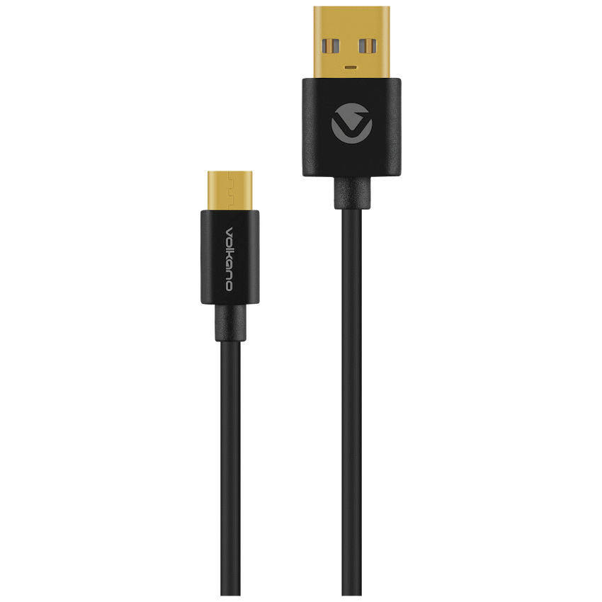 Volkano Micro Series USB to Micro USB M/M Cable 0.75m | VK-20201-BK