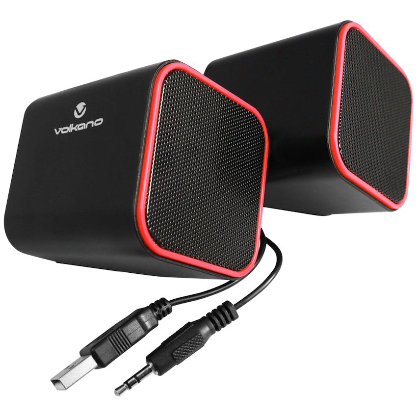 Volkano Diamond Series USB Speaker - Red | VB-702-RED