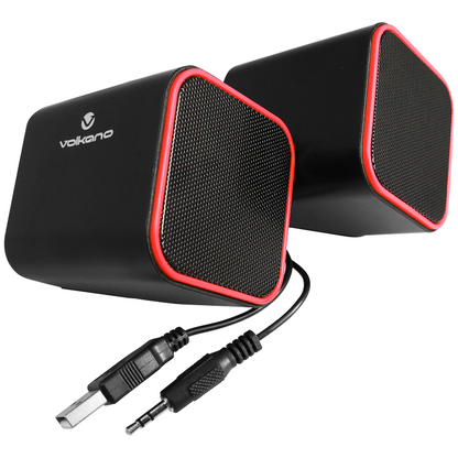 Volkano Diamond Series USB Speaker - Red | VB-702-RED