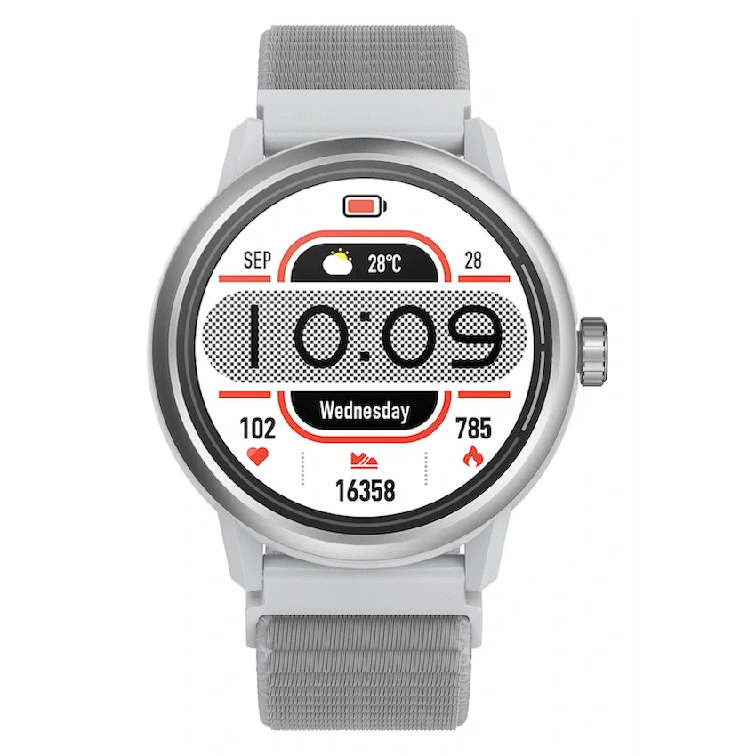 Volkano Tide Series Waterproof Smart Watch - Silver | VK-5066-SL