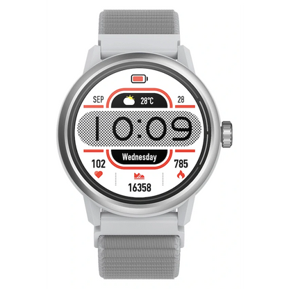 Volkano Tide Series Waterproof Smart Watch - Silver | VK-5066-SL