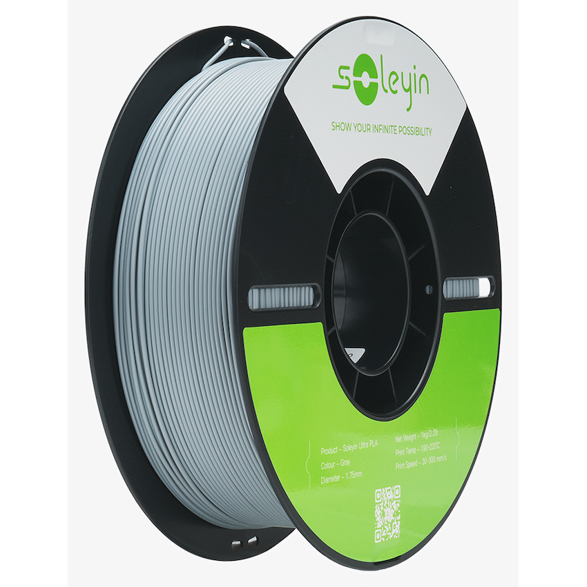 Creality 1.75mm Soleyin Ultra PLA Filament - Grey 1Kg | 3301010501