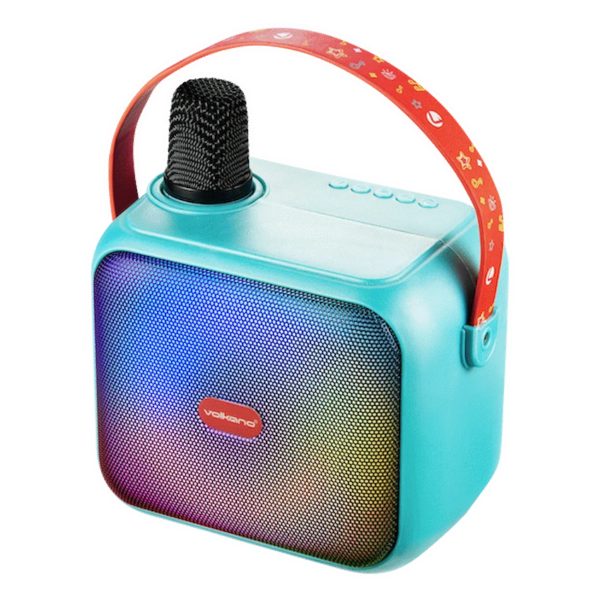 Volkano Kids SongSeeker Bluetooth Karaoke Machine with Wireless BT Microphone | VK-10117-TQ