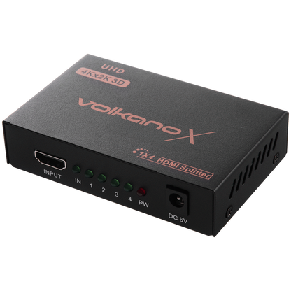 VolkanoX Define Series HDMI Splitter 4-Way | VK-20212-BK