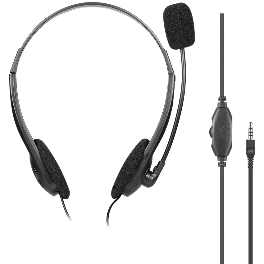 Volkano Chat 2 Stereo Headset with Boom Microphone | VK-20151-BK