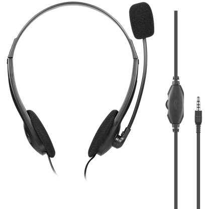 Volkano Chat 2 Stereo Headset with Boom Microphone | VK-20151-BK