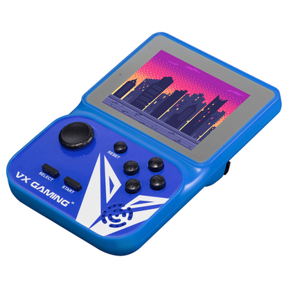 VX Gaming Nostalgia Series Handheld Retro Game Station with 4gb Micro SD - Blue | VX-161-BL