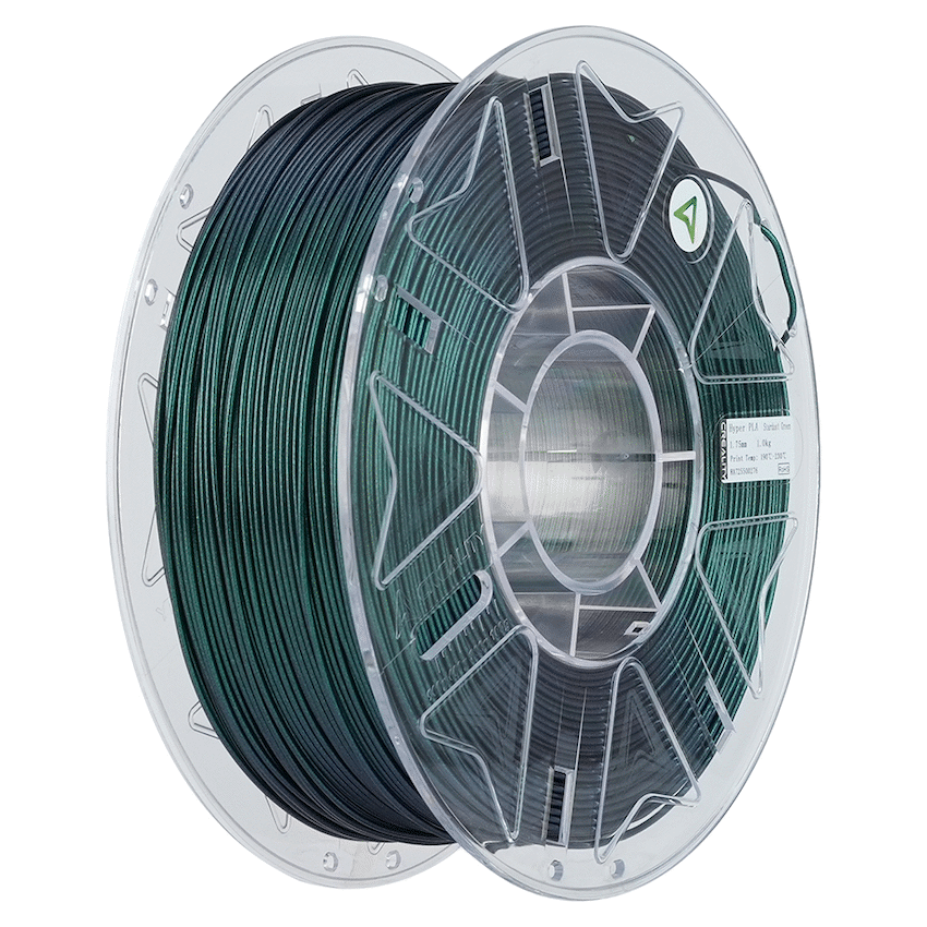 Creality 1.75mm Hyper Series PLA RFID Stardust Filament - Green 1Kg | 3301010567