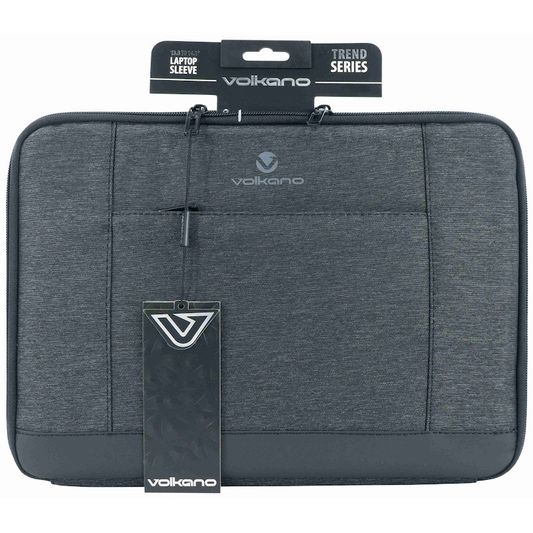 Volkano Trend Series 13.3 to 14.1-Inch Laptop Sleeve - Grey | VK-9114-GR13-14