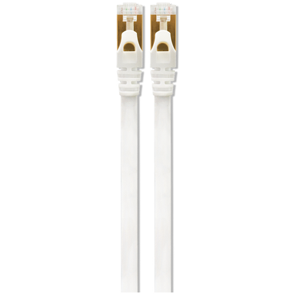 VolkanoX Giga Series Cat 7 Ethernet Cable 5m - White, Gold Tips | VK-20065-WT