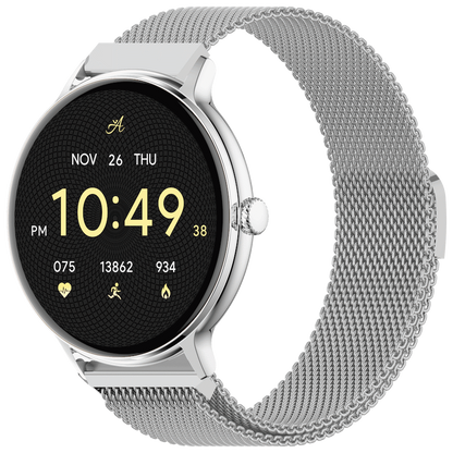 Volkano Ayla Collection Smartwatch with Extra Silicone Strap - Silver | VAC4-5105-SL