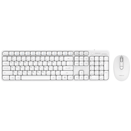 VolkanoX Garnet Bluetooth Wireless Keyboard and Mouse Combo - White | VKX-20008-WT