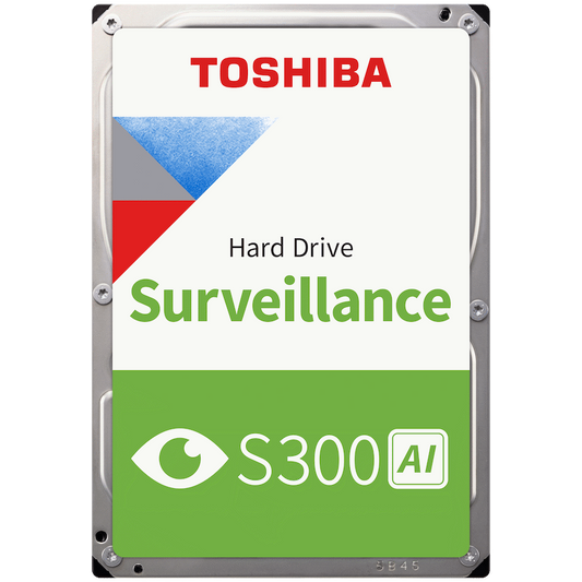 Toshiba S300 AI Series 16TB 7200rpm 512MB Cache SATA III 6.0Gb/s Surveillance Hard Disk Drive (Bulk) | HDEB03CZSA51F
