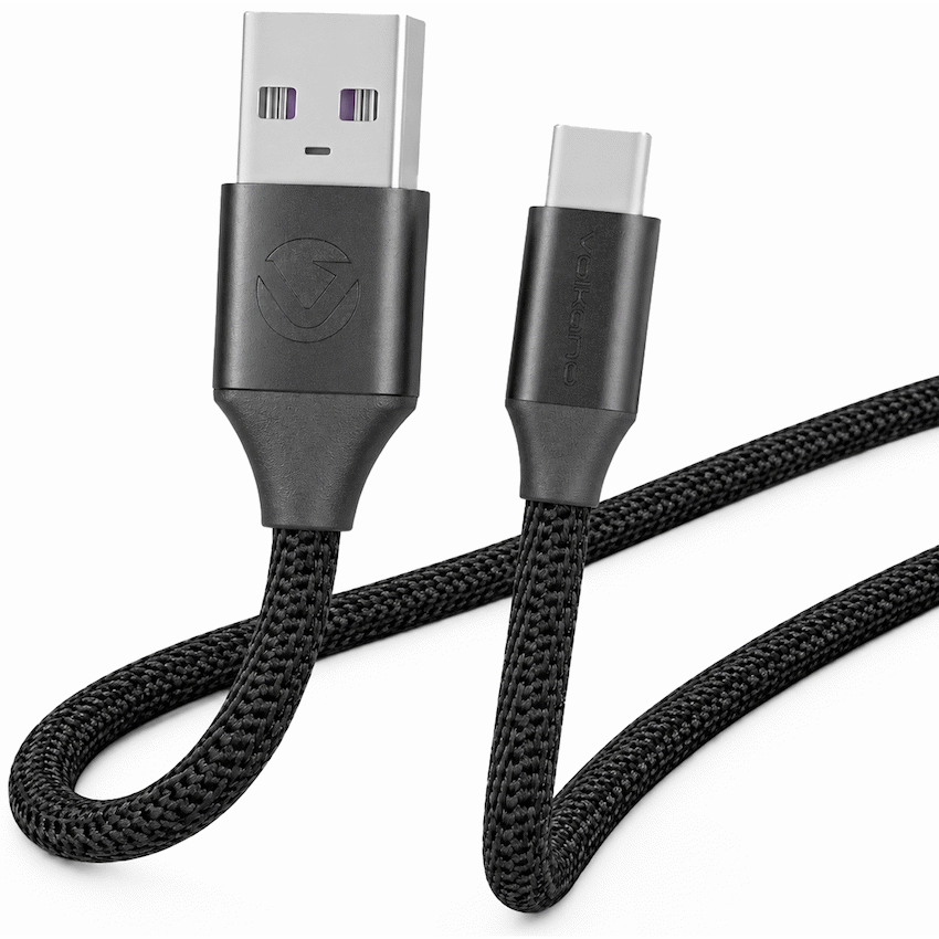Volkano Weave Series Braided Type-C Cable 3m 30w - Black | VK-20145-BK
