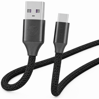 Volkano Weave Series Braided Type-C Cable 3m 30w - Black | VK-20145-BK