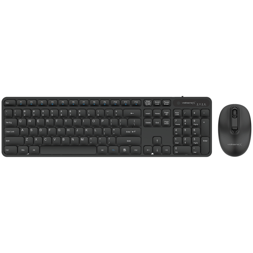 VolkanoX Garnet Bluetooth Wireless Keyboard and Mouse Combo - Black | VKX-20008-BK