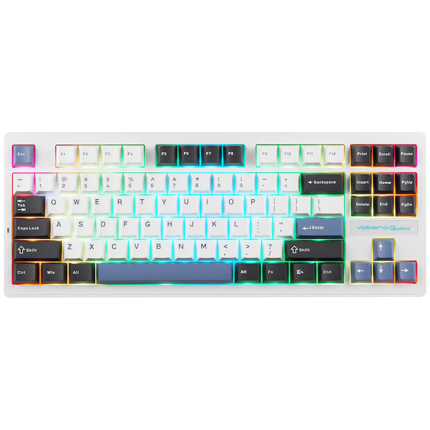 Volkano Gaming Obsidian X1 TKL Mechanical Tri-mode keyboard with Red switches | VG-210-BK