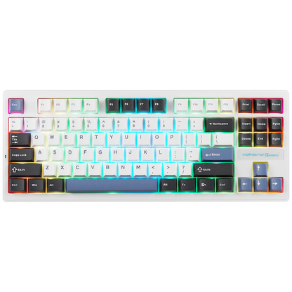 Volkano Gaming Obsidian X1 TKL Mechanical Tri-mode keyboard with Red switches | VG-210-BK