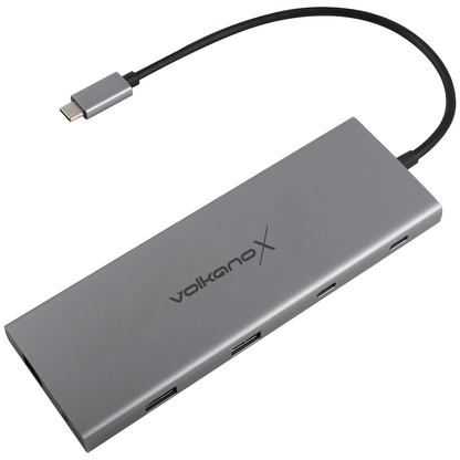 Volkano X Core series 12 in 1 USB-C Multiple Port Adaptor | VK-20280-BK