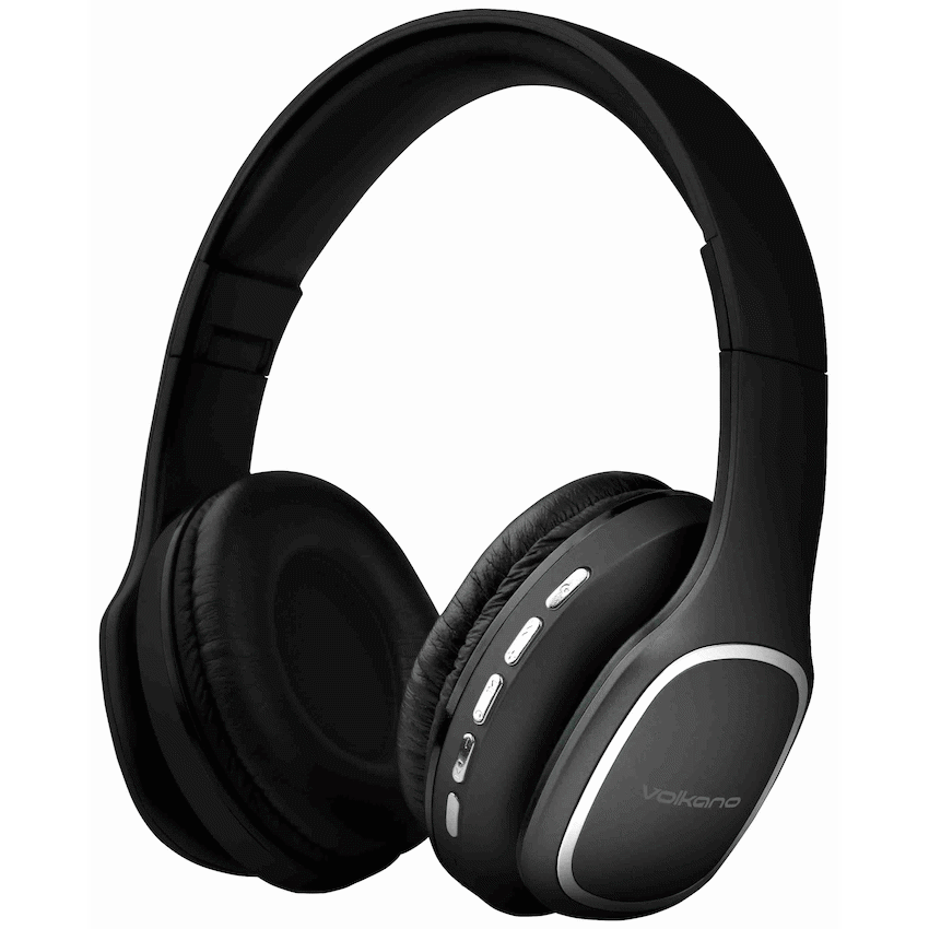 Volkano Phonic Series Bluetooth Full Size Headphones - Black | VK-2002-BK