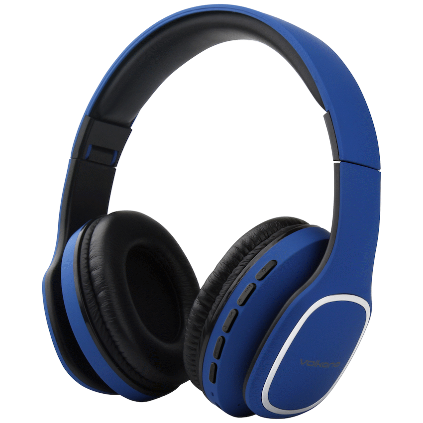 Volkano Phonic Series Bluetooth Full Size Headphones - Blue | VK-2002-BL