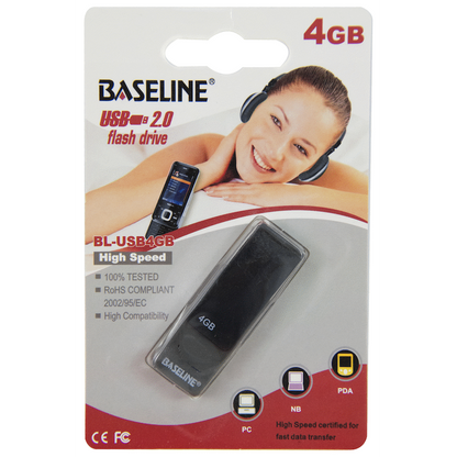 Baseline 4GB USB 2.0 Type-A Flash Drive | BL-USB4GB